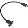 System-S Cavo Adattatore da Spina HDMI a Ingresso HDMI, Lunghezza: 35 cm