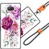 JEZSTHAI Cover Compatibile con Sony Xperia 10 Plus Custodia in Silicone TPU Morbido con Cordino/Laccio Tracolla Cellulare,Antiurto AntiGraffio Protettiva Bumper Case con Disegno Motivi,Cover*A02