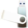 REWBOAT Chiavette USB 3.0 da 128 GB, colore nero, argento, sfumato, USB, design girevole all'ingrosso, per l'archiviazione dei dati (nero argento)