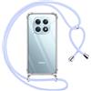 Pnakqil Cover per Xiaomi Redmi Note 15 5G/4G/Poco M8 con Cordino, Trasparente Custodia con Laccio Tracolla Cellulare Girocollo Collana Protettiva per Redmi Note 15 5G/4G 6,77, Viola