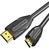 VENTION Cavo mini HDMI a HDMI standard, ad alta velocità, supporto 1080p, Full HD, per tablet, fotocamere digitali, videocamere, lettori MP3, ecc. (3 m)