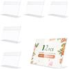 Doreenstar 12Pcs Porta Etichette in Acrilico Trasparente, Piccolo Porta Cartellini Display Porta Cartelli in Acrilico, Porta Cartellino Prezzi per Scaffali Negozio al Dettaglio Supermercato, 15 * 10.4 * 4.3 CM