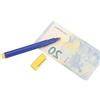 Inov Paris Pennarello per la verifica delle banconote, penna con rilevatore di banconote false, blu e giallo, set di 2 pennarelli per commercio e imprese per tutte le valute euro e altre