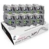 Squuido 10 Cassette Nero su Bianco Nastri Laminati TZe-241 TZ-241 18mm x 8m compatibili con Brother P-Touch PT-2030VP 2430PC H300 D400 D400VP D450VP D600VP P700 P750W E300VP E550WVP CUBE