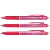 Pilot Frixion Ball Clicker - Set di 3 penne a sfera retrattile, 0,5, colore: Rosa