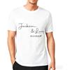 FCLYDER Magliette Personalizzate Coppia con Nome e Data - T-Shirt Coordinate Personalizzate Lui e Lei, Regalo di Matrimonio, Luna di Miele, Anniversario