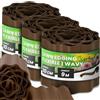 Instalguru Bordura Giardino 10 cm 27 m Profilo Prato Flessibile Separatore Aiuole Plastica Marrone Resistente Intemperie Cordolo Orto Striscia Divisoria Muretto Stop