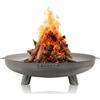 MOODZ Outdoor Living MOODZ Cesto per il Fuoco da Esterno in Acciaio Inox - Barile per Fuoco da Giardino - Outdoor Living (Ø60 cm RVS F&H)