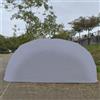 BEYSG, tenda per auto completamente automatica e portatile con telecomando, carport pieghevole in acciaio inossidabile per il parcheggio delle auto, carport per auto resistente (grigio 5,9 * 2,7 m