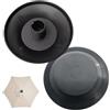 Takingup 2 Pezzi di Ricambio per ombrellone da Patio da 4, 3 Pollici, coperture in plastica, Cappuccio per ombrellone, Cappuccio