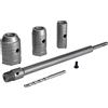 flintronic Punta da 350mm SDS Plus Codolo, Ø30/40/50 mm Sega a Tazza, Punta da Muro per Calcestruzzo Punta Per Condizionatori D'Aria, Cappe O Lavatrici Punzonatura Di Tubi, Cemento, Mattoni, Pietra