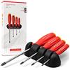 PB Swiss Tools Set di cacciaviti a croce PB 8242 | 100% Swiss Made | Set di 4 cacciaviti SwissGrip PH 0/1/2/3 con pratico supporto da parete