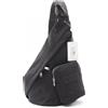 MM6 Japanese Sling/Borsa in vita SB5WG0019P8504T8013 Nylon Nero NUOVO Donna