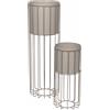 BROSTE COPENHAGEN - Set di 2 - H 50 e H 80 cm Fenja - Beige - Ferro laccato opaco