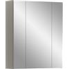 xonox.home - Armadietto a specchio Ice 60 x 70 x 18 cm in cashmere melammina e cashmere opaco - Elegante specchio da bagno con spazio - riflessione di luce ideale, design moderno e un arricchimento