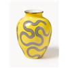 Jonathan Adler Vaso in porcellana con accenti dorati Eden, alt. 27 cm