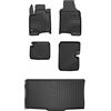 SMK Set di tappetini in gomma e tappetini per il bagagliaio per Fiat Panda III dal 2020 Migliorare il comfort di viaggio con tappetino antiscivolo auto 3D- tappetini per tutte le stagioni auto, protez