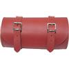 Selle del Salento Barilotto borsa moto in pelle Rosso 25x12 portaattrezzi bikebag Satteltasche compatibile con harley devindson moto guzzi triumph
