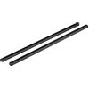 NORDRIVE N15071 Helio Black, Coppia Barre portatutto in Alluminio - L - 127 cm