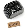 EGHrett Testata da corsa 50cc 65cc 38.2mm 43mm for Ciao Boss 50 Boxer Grillo Si Bravo Ceao 50 10mm parti motore a 2 tempi(65cc 43mm)