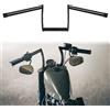 DREAMIZER Manubrio Z per Moto, 25mm 1 Ape Hanger Compatibile con Custom Bobber Chopper Cruisers Softail Dyna Sportster