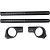 avdb-moto Coppia di Semimanubri Standard Compatibile con HONDA CBR 1000RR Fireblade 2004-15, SUZUKI GSXR750 1991-15, R6 2005-2015, R1 1998-15, KAWASAKI ZZR 1400 2006-15 (Nero Opaco- Noir Mat)