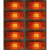 24/7 AUTO 10 pezzi, colore: arancione, 12 luci di posizione laterali sagomati con 6 LED trailer caravan camion autocarro chassis
