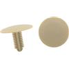 A ABSOPRO Rivetti 6mm Foro 24.5mm Testa Plastica Beige (Set di 20)