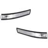 Nqkcuac Indicatore Direzione Per Benz Classe A B W169 W245 2007 2008 2009 2010 2011 Indicatore Di Direzione Luce Specchietto Retrovisore A LED Dinamico Lampeggiante(Transparent Righ)