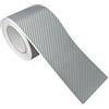 DecoMeister Pellicola Adesiva per Auto 10x1000 cm - Pellicola Fibra di Carbonio Wrapping Termoformabile e AntiGraffio - Pellicola Protettiva UV per Auto, Moto - Interno ed Esterno - Carbon 3D Argento