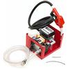 Futchoy Pompa diesel elettrica autoadescante, 230 V, set pistola automatica con giunto girevole, tubo da 4 m, comodo serbatoio con 60 l/min, gasolio