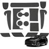 BSTW per Hyundai Kona SX2 2024 2025 2026 (Benzina elettronica) Tappetini Antiscivolo per Kona Hybird PHEV Tappetini in Gomma per Console Centrale, Porta Bicchieri, Scanalatura Porta (Nero)