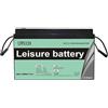 Generic Leisure batteria，Batteria LiFePO4 12V 300Ah, al litio ferro fosfato invece della batteria AGM per auto o batteria a ciclo profondo, Adatto per impianti fotovoltaici, sistemi di accumulo di energia