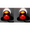 VNVIS 2 x rosso arancione laterale luci LED bianco contorno lampade camion rimorchio telaio per