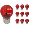 CARALL 10 Pezzi Lampadine Alogene PR21/5W BAW15D 12V 21/5W Rosso, Ricambi Lampade 12V Per Auto e Moto