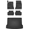 SMK Set di tappetini in gomma e tappetini per il bagagliaio per Mercedes-Benz GLA X156 2013-2019 Migliorare il comfort di viaggio con tappetino antiscivolo auto 3D- tappetini per tutte le stagioni aut