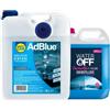 HappyCar AdBlue 10L con Versatore Incluso + Liquido Lavavetri Auto 5L Repellente Pioggia - Additivo Motori Diesel e Detergente Parabrezza Pronto all'Uso