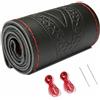 Wenbones Coprivolante auto, Copri Volante auto Universale, Coprivolanti Fai Da Te in Pelle da Cucire, Universale Traspirante e Antiscivolo in Pelle Morbida per Volanti con Diametro37-39 cm (Quad R)