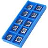 Pongnas Lame per Fresa 4 Taglienti Inserti Rotanti Confezione 10 per Piallatura di Scanalature su Superfici in Legno (10 * 5 * 10,5 mm)