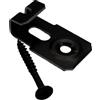 FRÜH Befestigungstechnik FRÜH WPC Clip per estremità iniziale, 8,5 mm, in acciaio nero, per assi WPC/BPC, 10 pezzi
