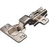 inferramenta KIT DI 10 CERNIERE MADE IN ITALY PER MOBILI CON ANTE IN LEGNO ACCIAIO NICHELATO | COMPLETE DI VITI DI FISSAGGIO (Mezza battuta esterna)