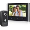 QttyElok Sistema di Interfono Video Cablato 1080P HD Video Campanello 7 Pollici IPS Schermo Colori, 2.0MP Videocamera IR Visione Notturna con Monitor, Supporto Sblocco, Registrazione