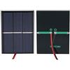 VBESTLIFE 2Pcs 0.65W 1.5V Mini Pannello Solare, Pannello Solare Portatile Modulo di Alimentazione Fai da Te Caricabatteria per Lampada da Cortile Solare Illuminazione Lampione
