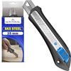 MONTERAL Taglierino Professionale 25 mm con Lama in Acciaio SK5 - Cutter Professionale con Resistenza allo Strappo di 60 kg e Blocco Automatico - MONTERAL