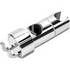 Jesustree Universale Supporto Soffione Doccia con 2 Ganci, Supporto Doccia per Soffioni Doccia da 16-27 mm, per Soffione Saliscendi a Mano Bagno, Cromata, Argento