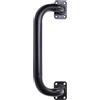 LogistSystem Maniglia 60.036 per cancelli e porte, verniciato a polvere, nero, con fori di montaggio, sezione trasversale Ø 28 mm, altezza 300 mm, lunghezza 95 mm, robusta e durevole