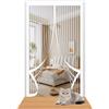 YXRS Zanzariera Magnetica 50 x 150 cm Nessun Attrezzo Richiesto Zanzariera con Magneti Facile da Installare per Porte da Balcone/Cantine/Terrazze, Bianco