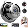 Endyniner Telecamera senza spina ultra invisibile aggiornata 2026, piccole telecamere HD 1080p nascoste wireless, grandangolo a 170°, lunga durata della batteria, senza foratura wireless, telecamera di