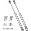 inferramenta Set 2 Pistoni a Gas per Ante Cucina | Molle a Gas Professionali per Mobili e Armadi | Cerniere a Chiusura Ammortizzata, Braccetti Pneumatici Sollevamento Anta | Supporto 80-100-120-150N (100N)