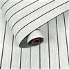 Yullpaper Pannelli Da Parete Autoadesivi Effetto Legno Grigio e Bianco Per Soggiorno Cucina Pannelli Adesivi Per Pareti Decorazione Parete In PVC Pannelli Acustici Impermeabile Rullo 30 cm x 300 cm